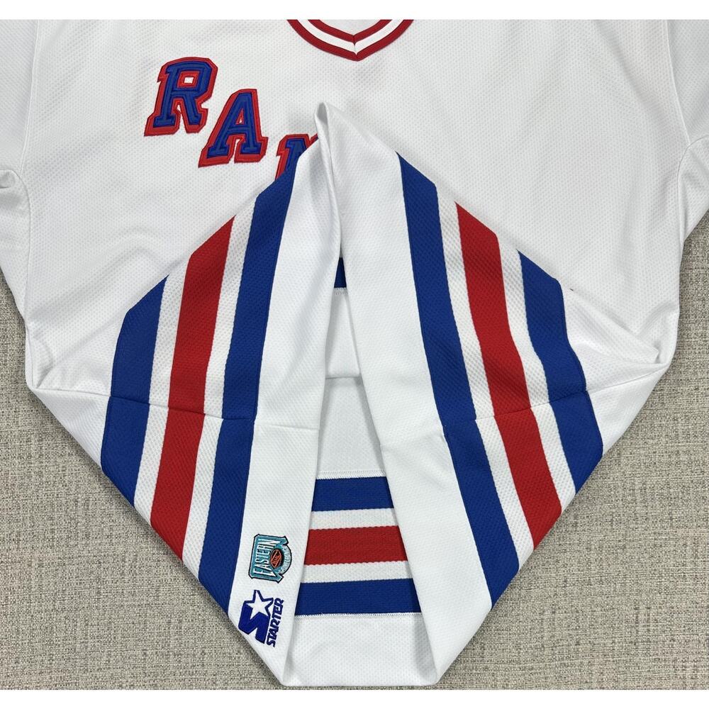 Vintage New York Rangers Jersey Mens Large White NHL Hockey Starter - Picture 5 of 14